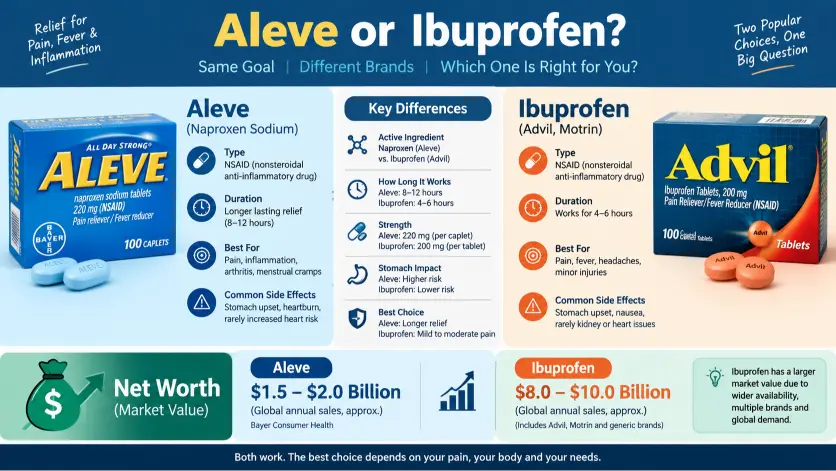 Aleve or Ibuprofen