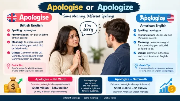 Apologise or Apologize