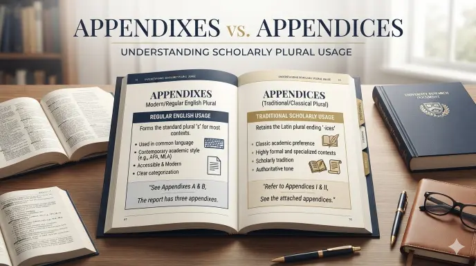 Appendixes or Appendices
