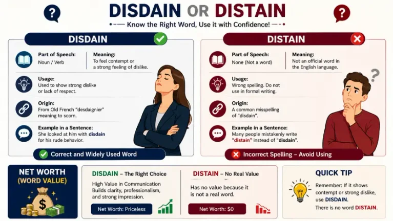 Disdain or Distain