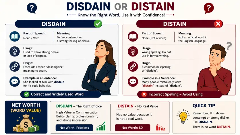 Disdain or Distain