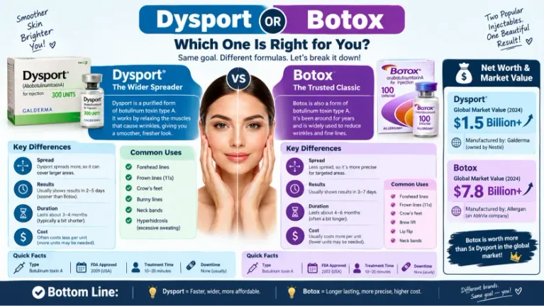 Dysport or Botox