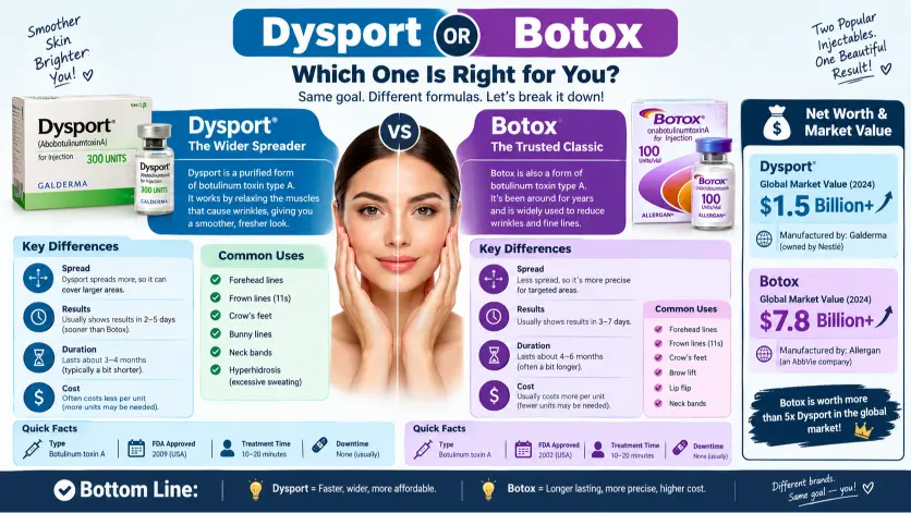 Dysport or Botox