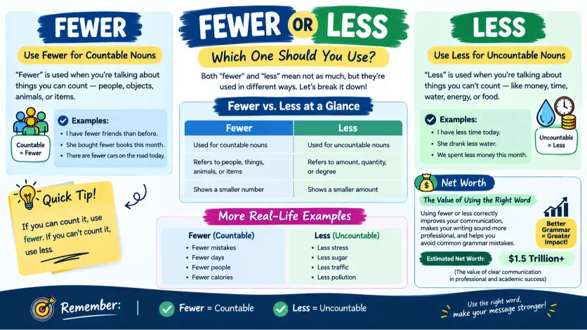 Fewer or Less