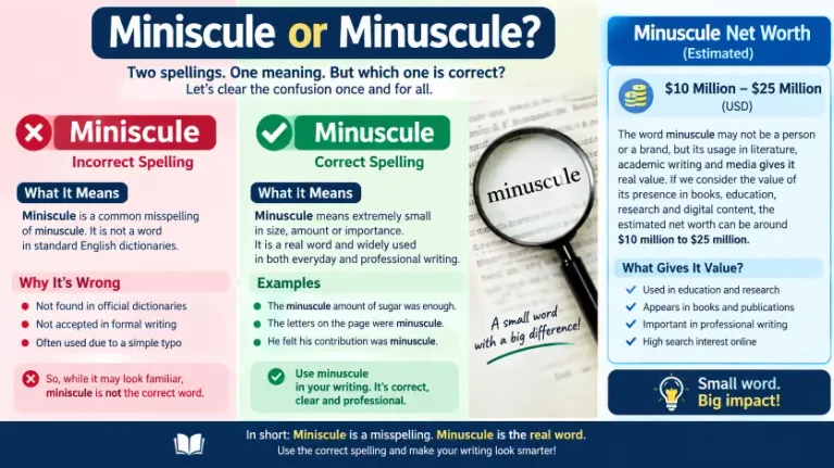 Miniscule or Minuscule