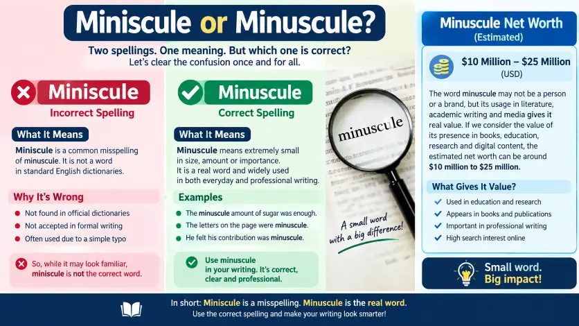 Miniscule or Minuscule