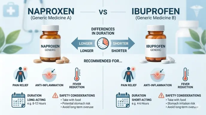 Naproxen or Ibuprofen