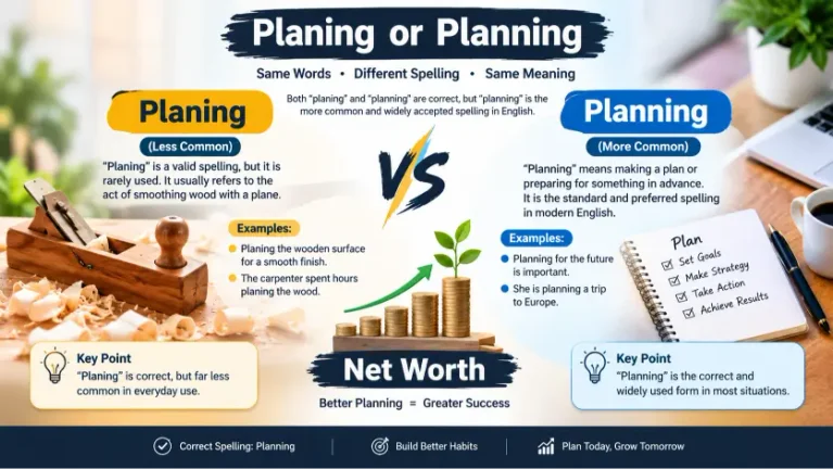 Planing vs Planning