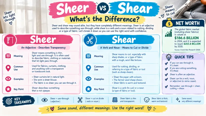 Sheer vs Shear