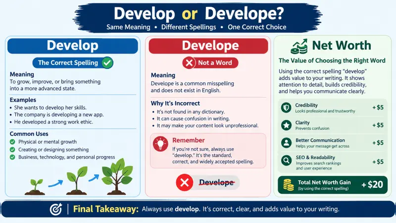 Develop or Develope
