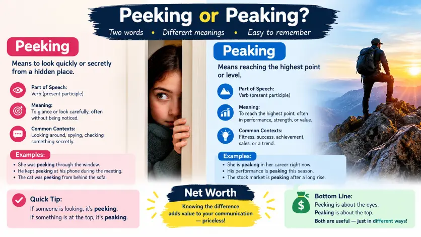 Peeking vs. Peaking